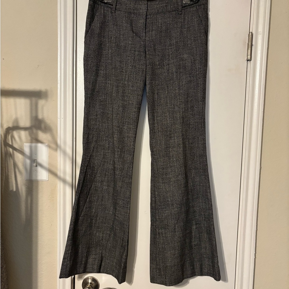 The Limited Gray Flare Pants with Tailored Fit